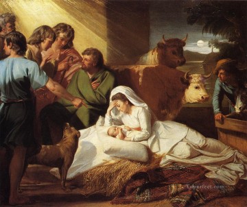ジョン・シングルトン・コプリー Painting - キリスト降誕の植民地時代のニューイングランド ジョン・シングルトン・コプリー